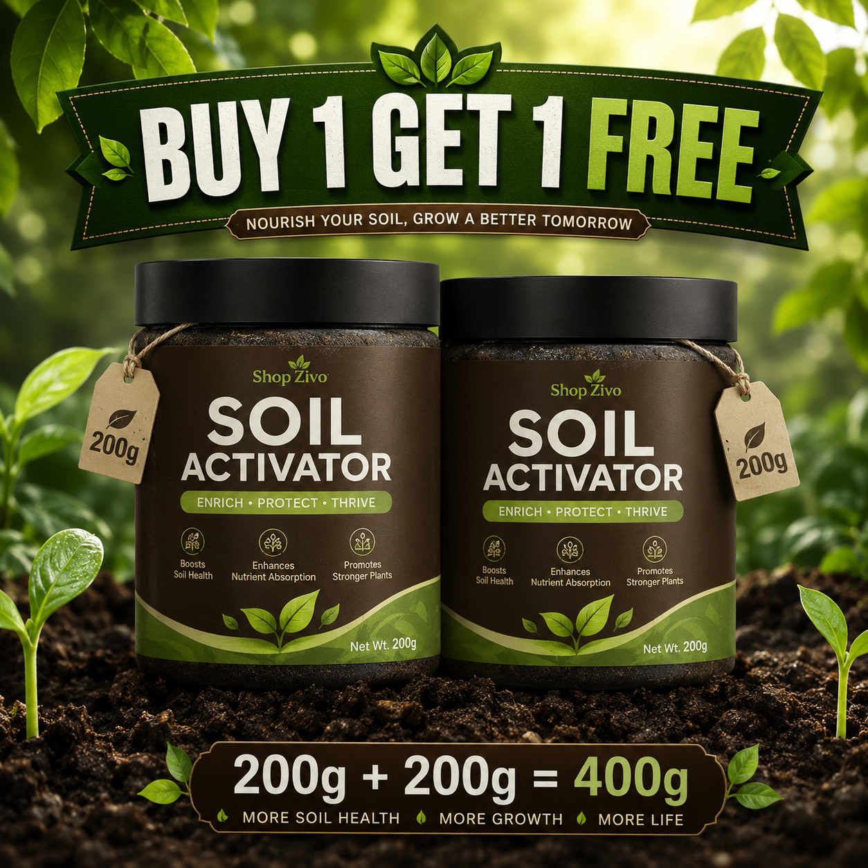 Shop Zivo Soil Activator – Premium Mineral Source for Strong Roots, Better Soil & Healthy Plant Growth