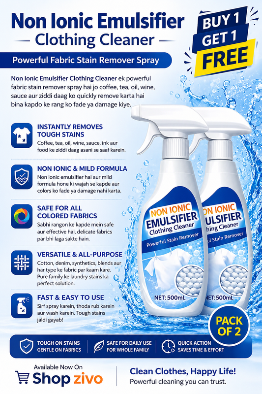 All-Purpose Clothing Stain Cleaner – Removes Coffee, Wine & Oil Stains in Seconds! BUY 1 GET 1 FREE